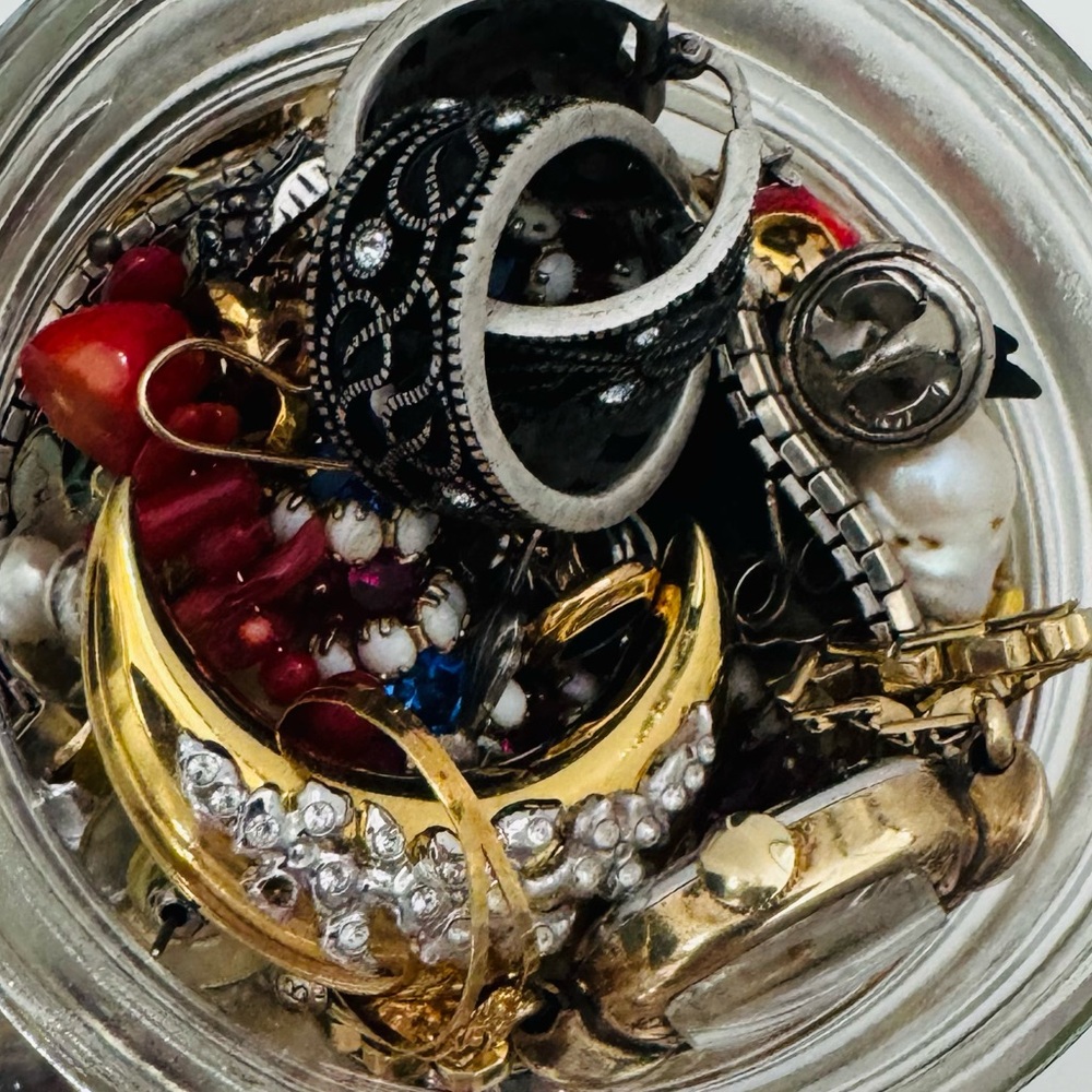 Vintage Jewelry Collection in Mason Jar - Picture 3 of 5